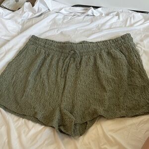 Olive Green Women's Shorts